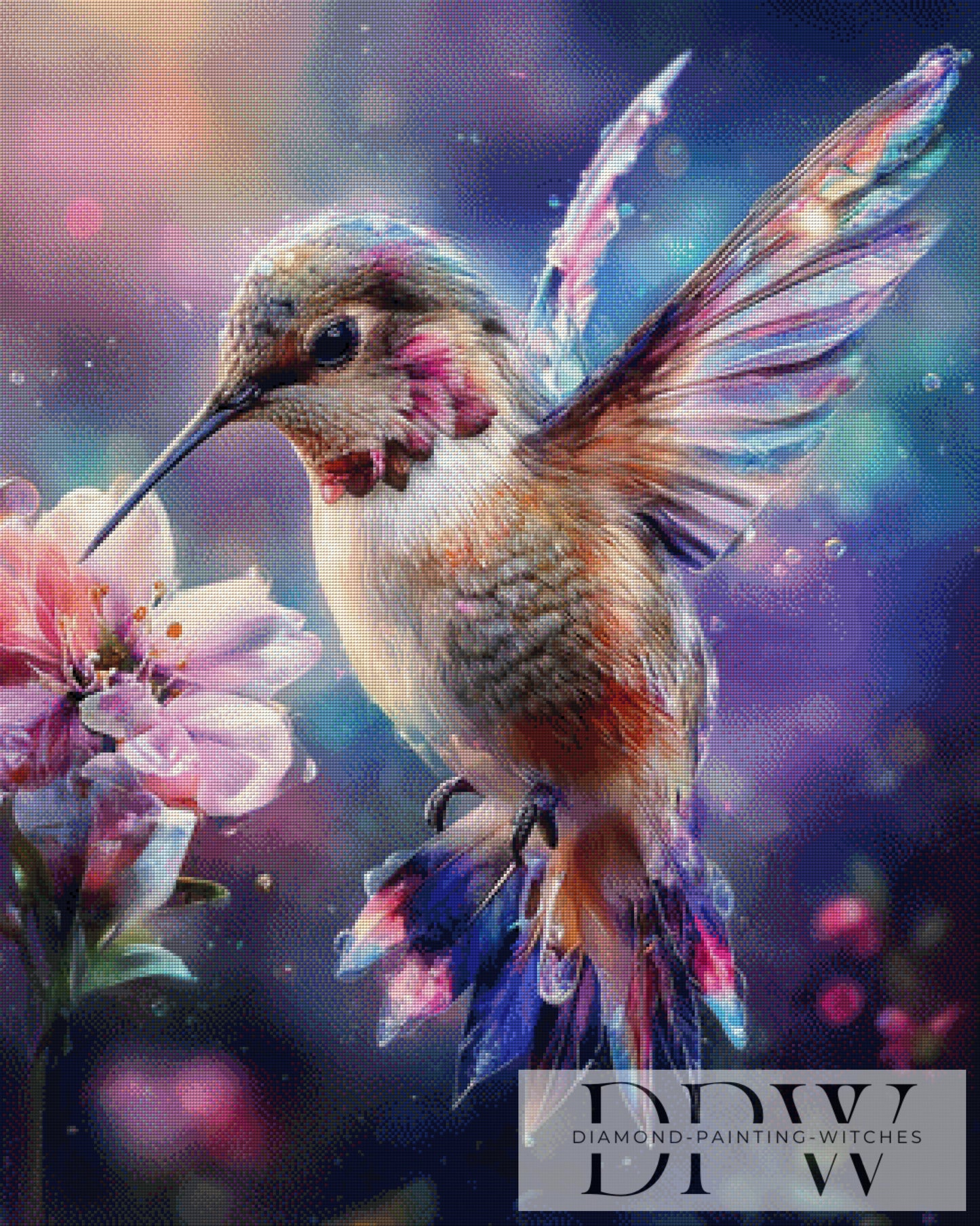 Blütennascherei by ellufija 80x100cm mit 280 Farben DPW-2994