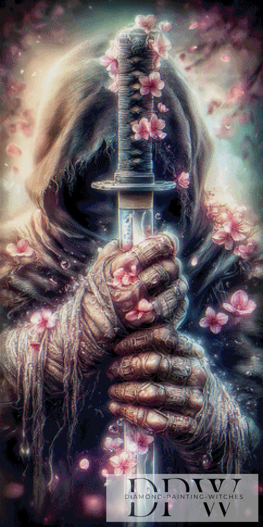 Er uns sein Katana by ellufija 60x120cm mit 230 Farben DPW-2997