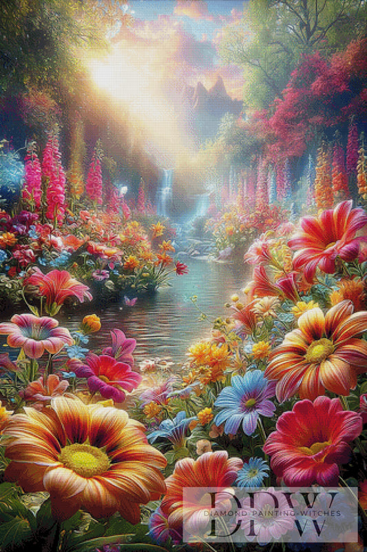 Paradies by ellufija 80x120cm mit 380 Farben DPW-3009