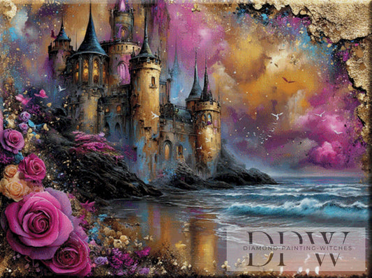Das goldene Schloss by Elly_A.I  120x90cm mit 260 Farben DPW-3010