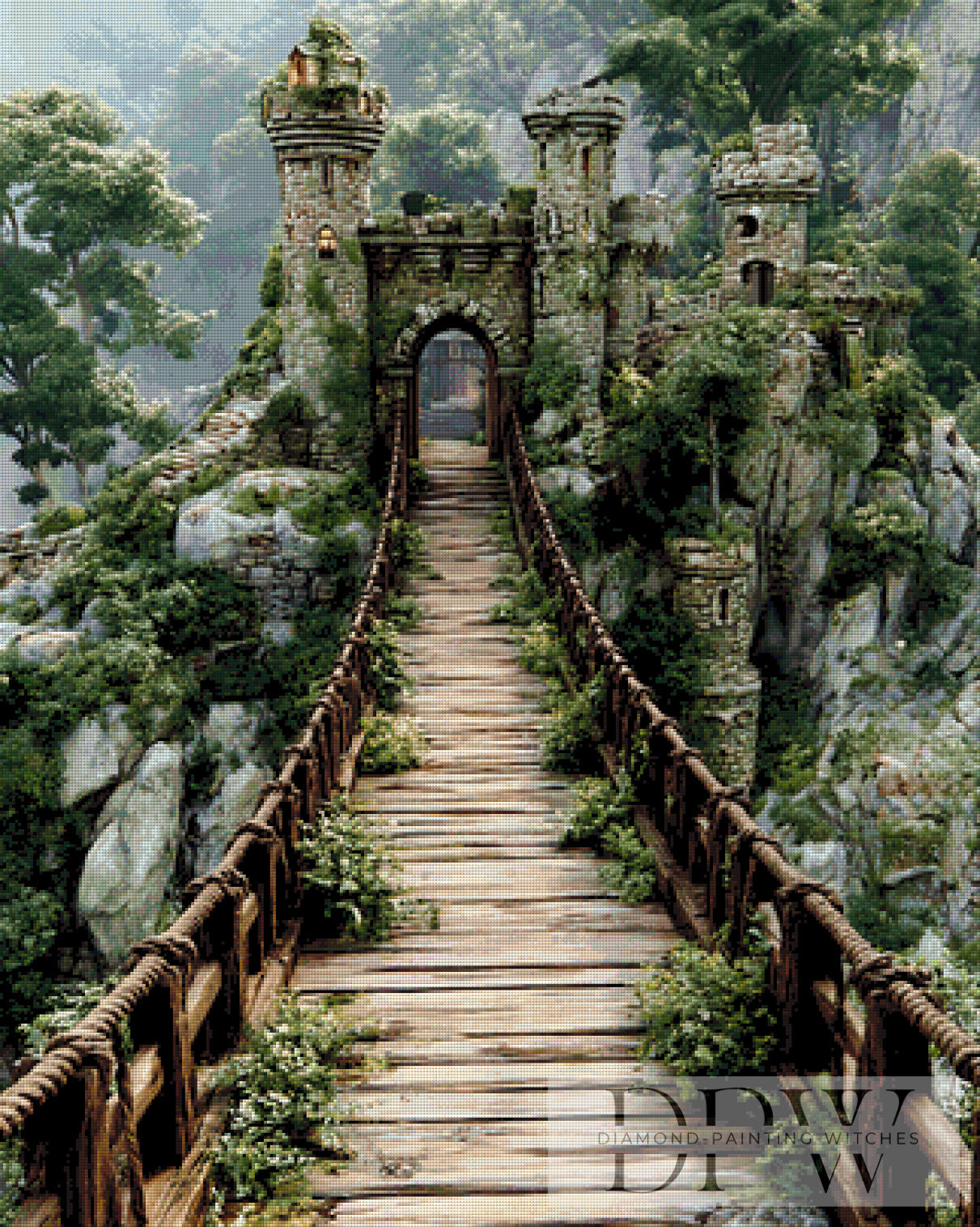Old Castle by Morrigan 80x100cm mit 150 Farben DPW-3014