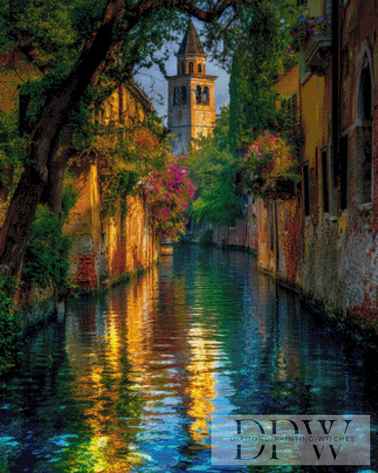 Venice by Moonlight 80x100cm mit 250 Farben  DPW-3032