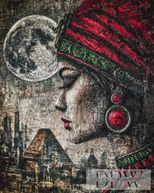Mariam by Moonlight, 80x100cm mit 160 Farben DPW-3037