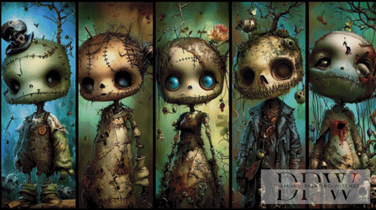 Voodoo Dolls by Pixxel Pics 125x70cm mit 220 Farben DPW-3040