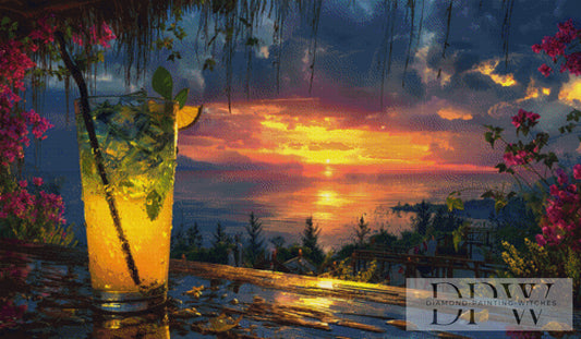 Sonnenuntergang by Sunshine, 120x70cm mit 200 Farben DPW-3041