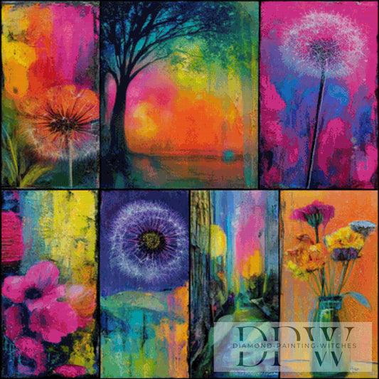Colour Art Pustis by Sunshine, 100x100cm mit 340 Farben DPW-3048