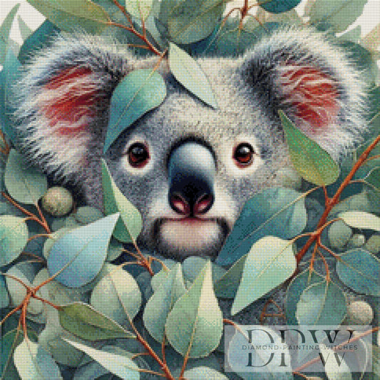 Koala by QN, 60x60cm mit 190 Farben DPW-3051