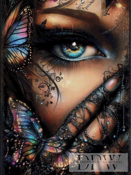 Faccia di farfalla by Elly_A.I  75x100cm mit 240 Farben DPW-3054