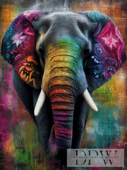 Colorful Elephant by Elly_A.I mit 330 Farben