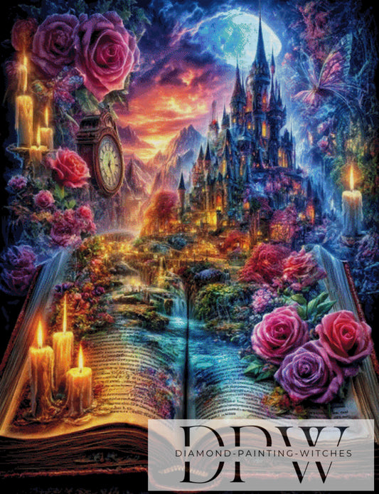 DPW-3059 Fairytale Book II by Morrigan  100x130cm 380 Farben **SOFORTKAUF** ECKIGE Steine