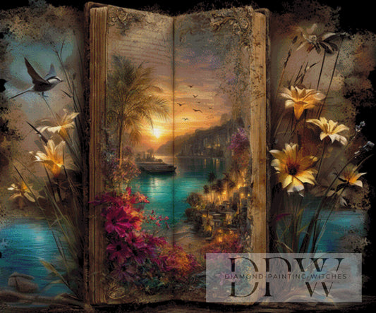 Sea Book I by Morrigan 120x100cm mit 210 Farben DPW-3063