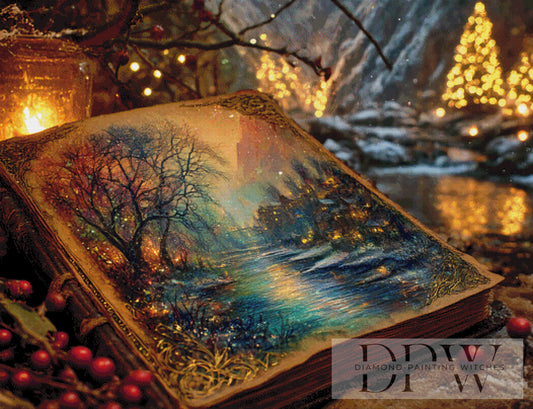 Christmas Book by Morrigan 130x100cm mit 240 Farben DPW-3074