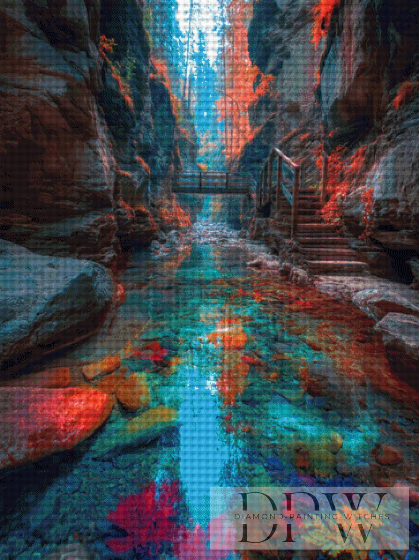 Marion's farbenfrohe Schlucht by Morrigan mit 270 Farben