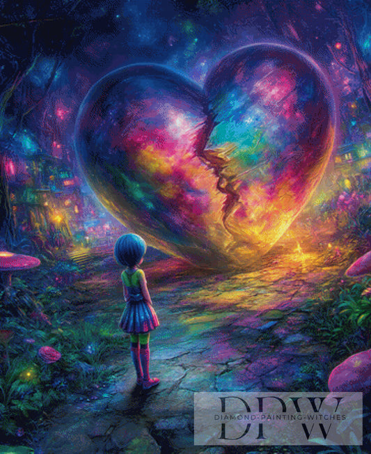Where do broken hearts go by Morrigan 90x110cm mit 280 Farben DPW-3079
