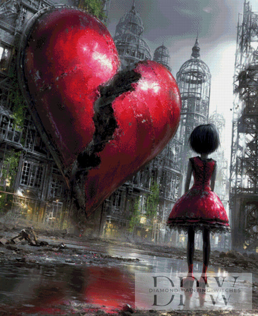 Broken World by Morrigan 90x110cm mit 180 Farben DPW-3080