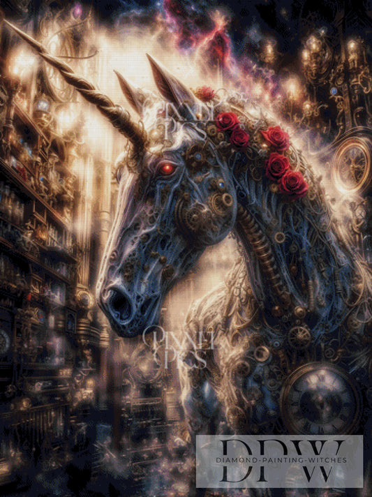 Steel Unicorn by Pixxel Pics 90x120cm mit 170 Farben DPW-3083