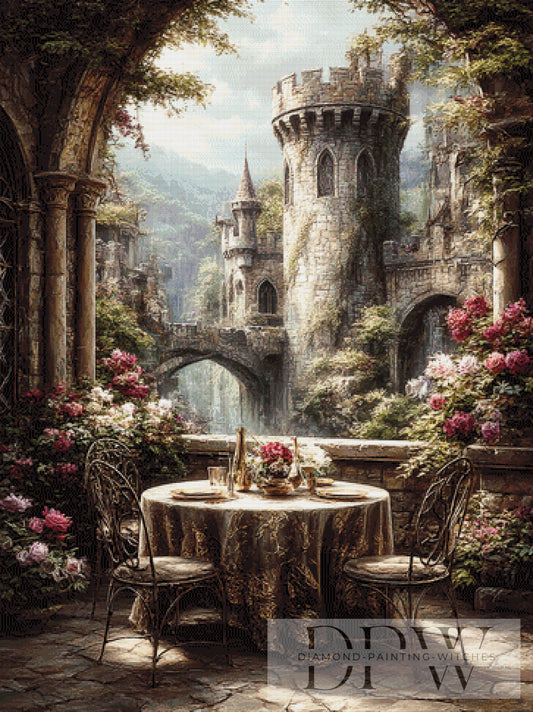 Castle Romance by Morrigan 90x120cm mit 180 Farben DPW-3087