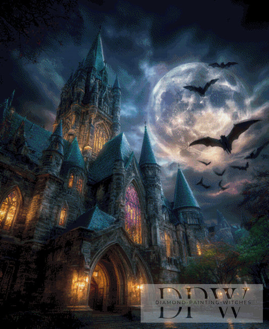 Dark Castle by Morrigan 90x110cm mit 190 Farben DPW-3090