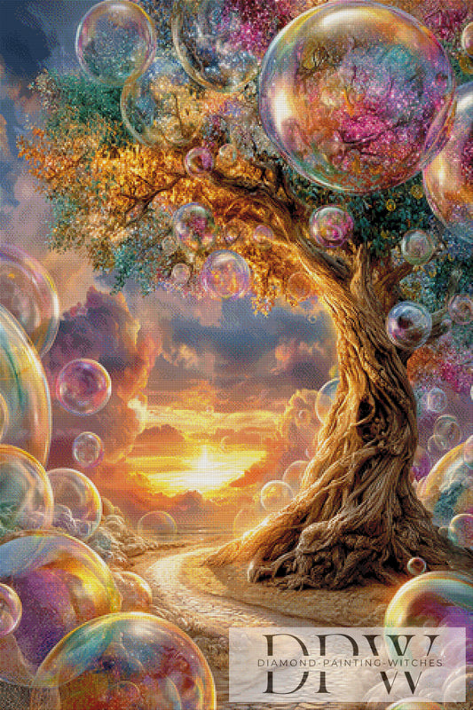 Seifenblasenbaum by Pixxel Pics 80x120cm mit 340 Farben DPW-3096