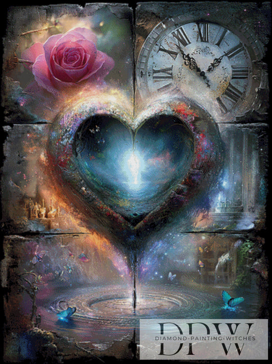 Herztakt by Elly_A.I  90x120cm mit 310 Farben DPW-3106