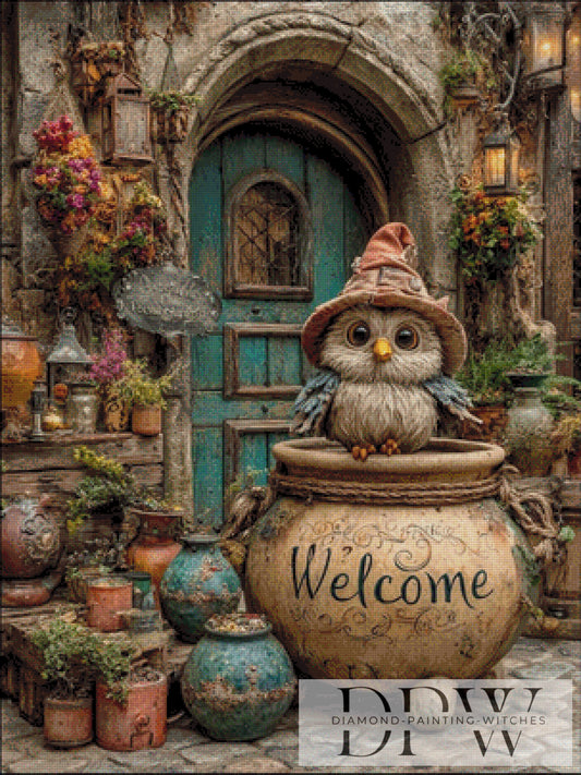 Welcome by Moonlight 75x100cm mit 200 Farben DPW-3115