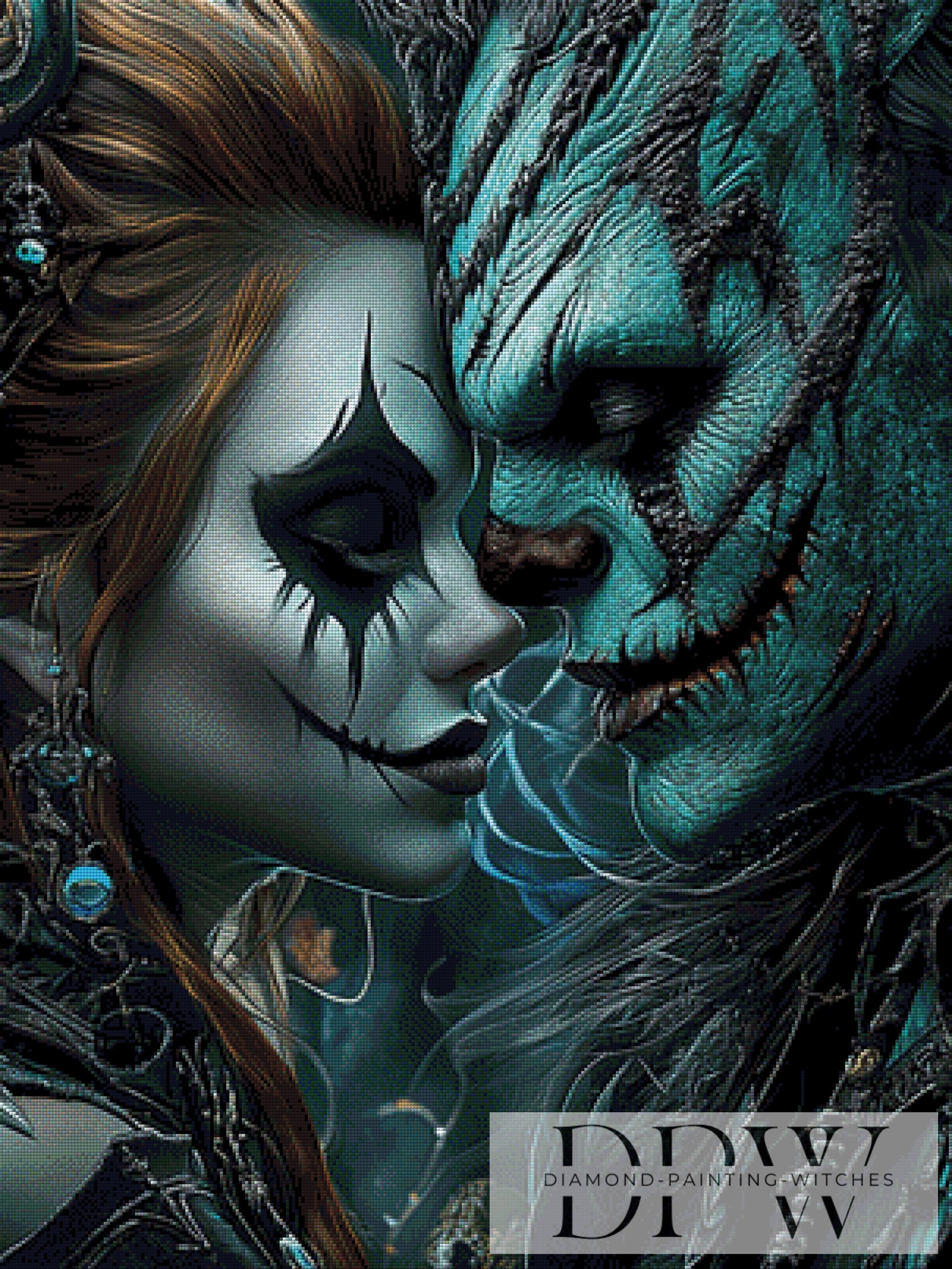 Dunkle Liebe by Elly_A.I  75x100cm mit 145 Farben DPW-3122