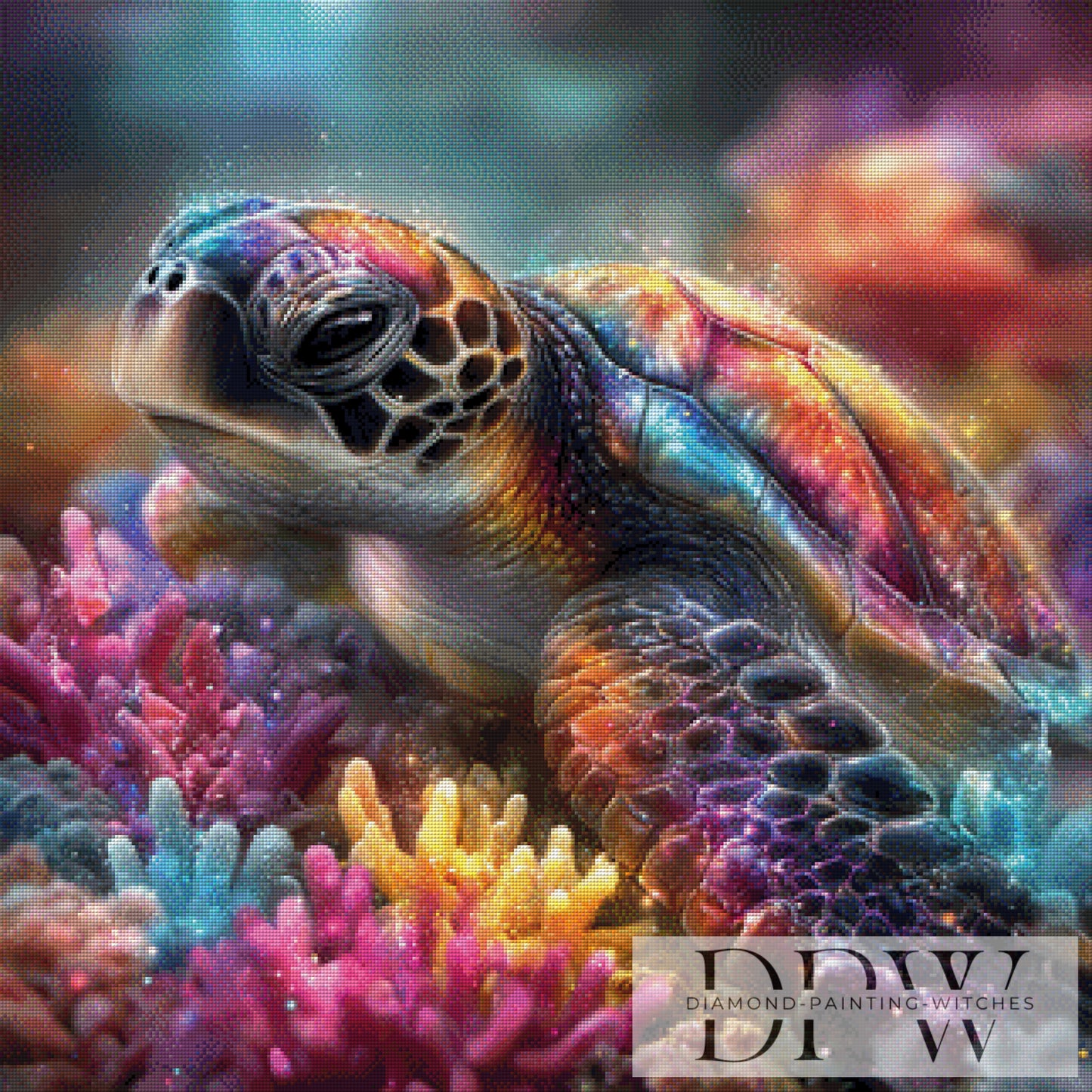 Regenbogen Schildi by theA.art 80x80cm mit 330 Farben DPW-3133