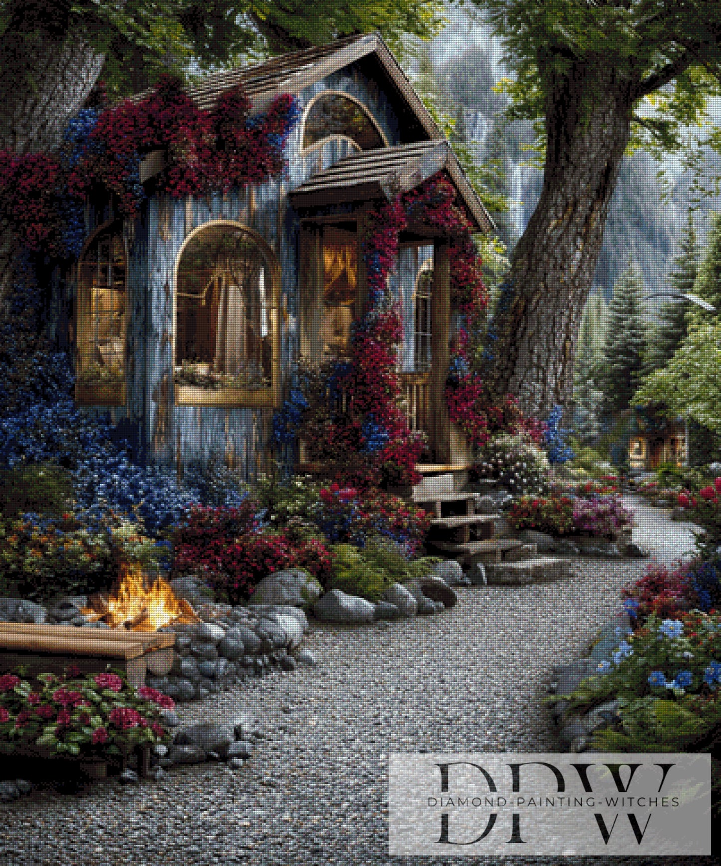 Villa der Erholung by theA.art 100x120cm mit 240 Farben DPW-3134