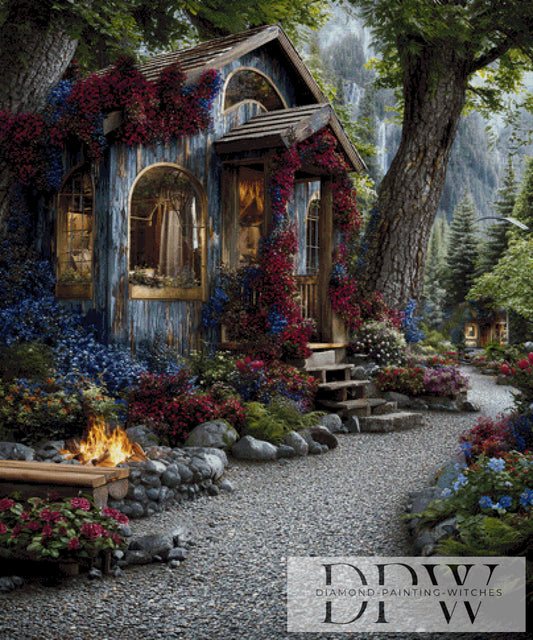 Villa der Erholung by theA.art 100x120cm mit 240 Farben DPW-3134