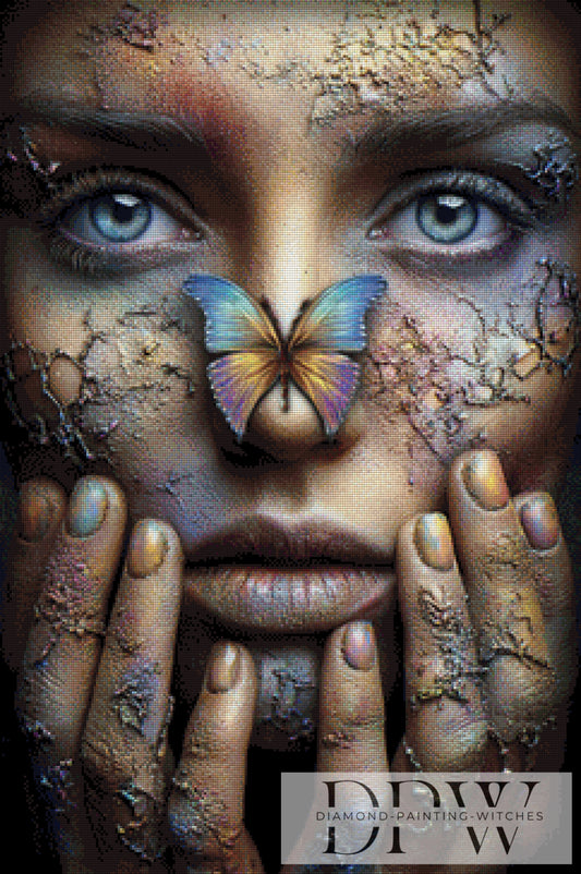 Das Flüstern des Schmetterlings by theA.art 60x90cm mit 200 Farben DPW-3143