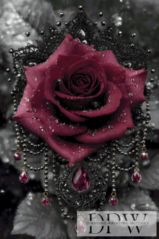 Herz aus Rubin by theA.art 60x90cm mit 95 Farben DPW-3147