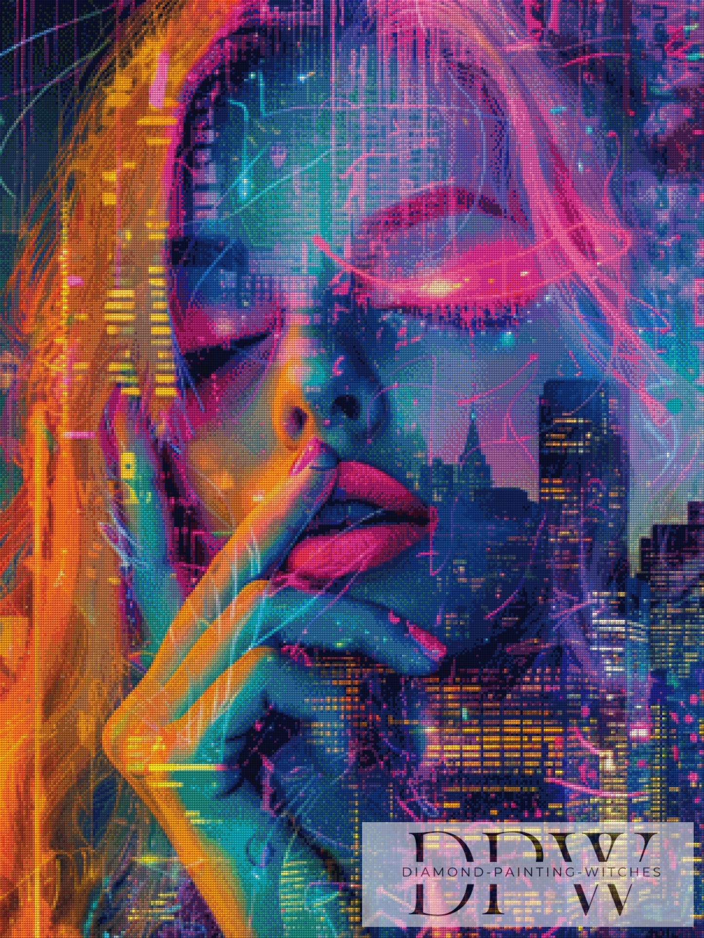 Neonträumerin by theA.art 75x100cm mit 300 Farben DPW-3153