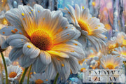 Weiße Blumen I by CreatiVart mit 270 Farben