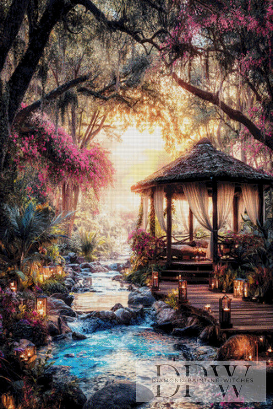 Lichtergarten by ellufija 80x120cm mit 300 Farben DPW-315