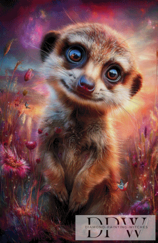 Kleines Erdmännchen by ellufija 65x100cm mit 230 Farben DPW-3167