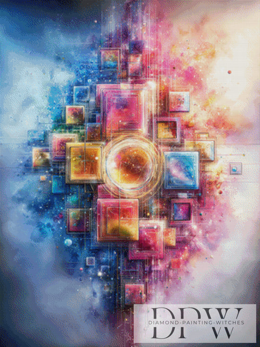 Digital Aurora by ellufija 75x100cm mit 330 Farben DPW-3168