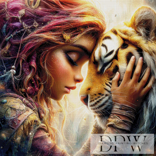 Grenzenlose Liebe by CreatiVart 90x90cm mit 300 Farben DPW-3171