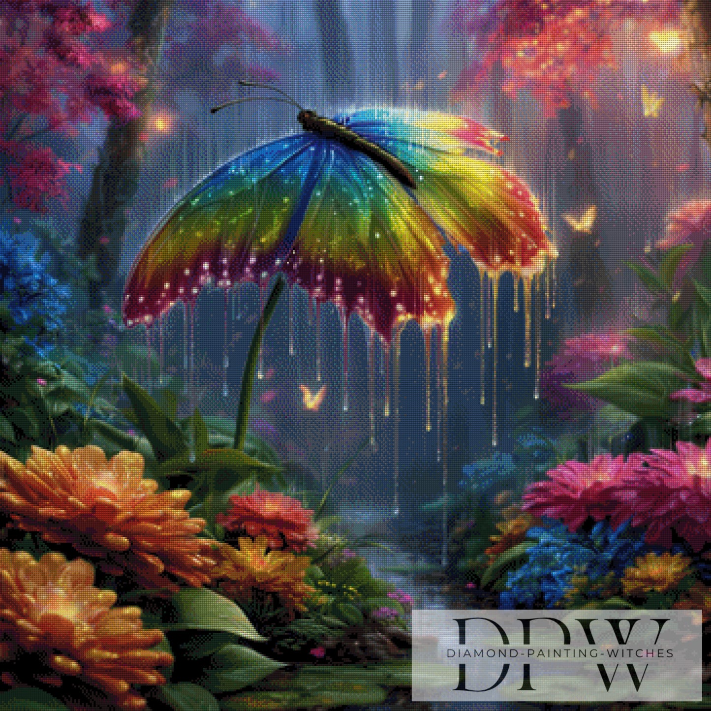 Regenbogenfalter by QN 90x90cm mit 330 Farben DPW-3190