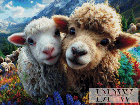 Karl & Gustav by QN 100x75cm mit 340 Farben DPW-3199