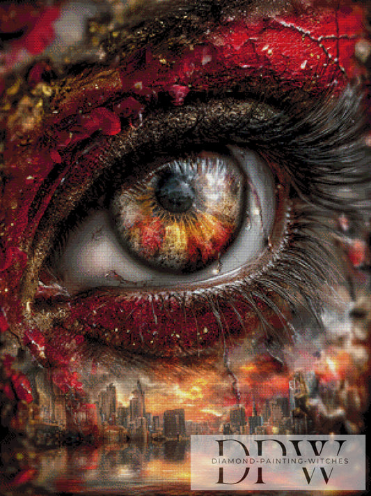 World in my Eyes by Casalla Vendetta 75x100cm mit 220 Farben DPW-3201