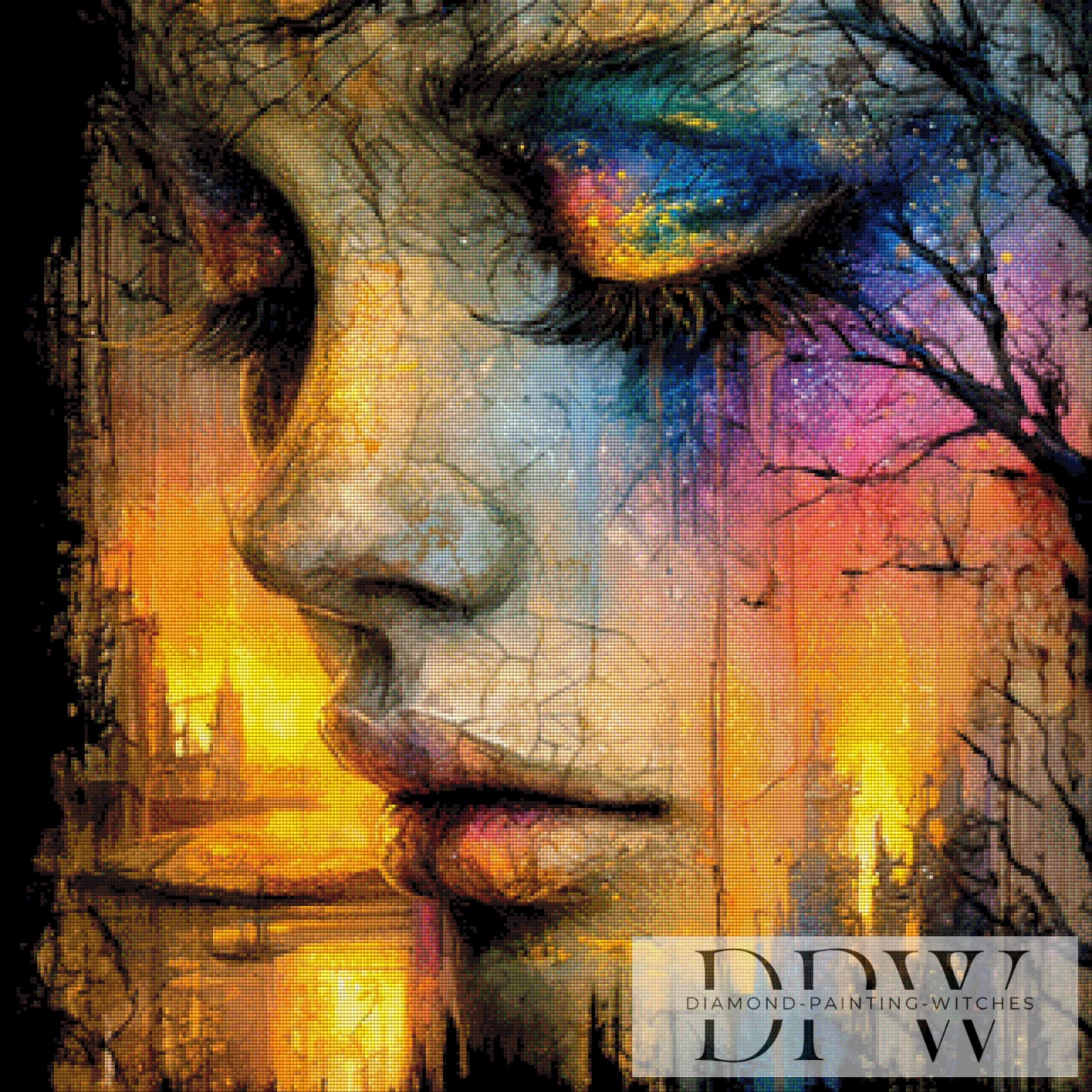 Innere Stimme by Casalla Vendetta 80x80cm mit 310 Farben DPW-3207