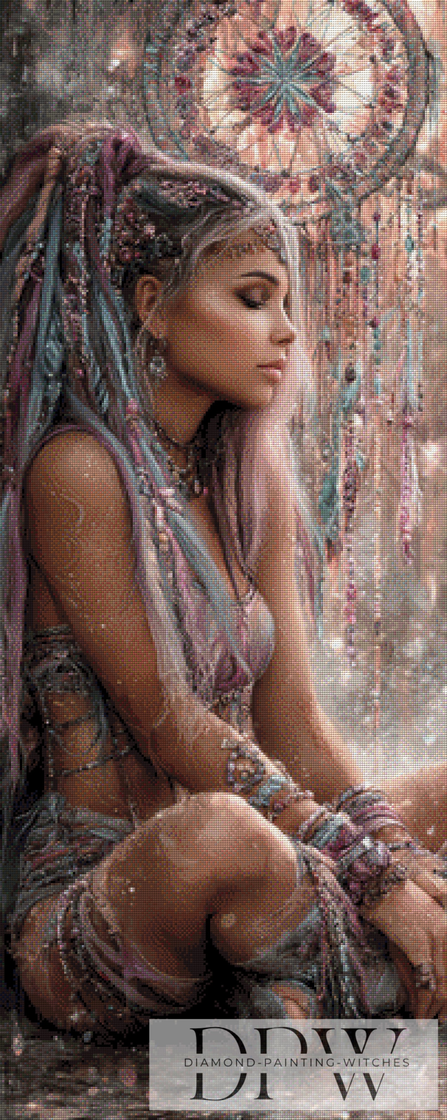 Tiefe Ruhe by Elly_A.I. 50x125cm mit 140 Farben DPW-3217