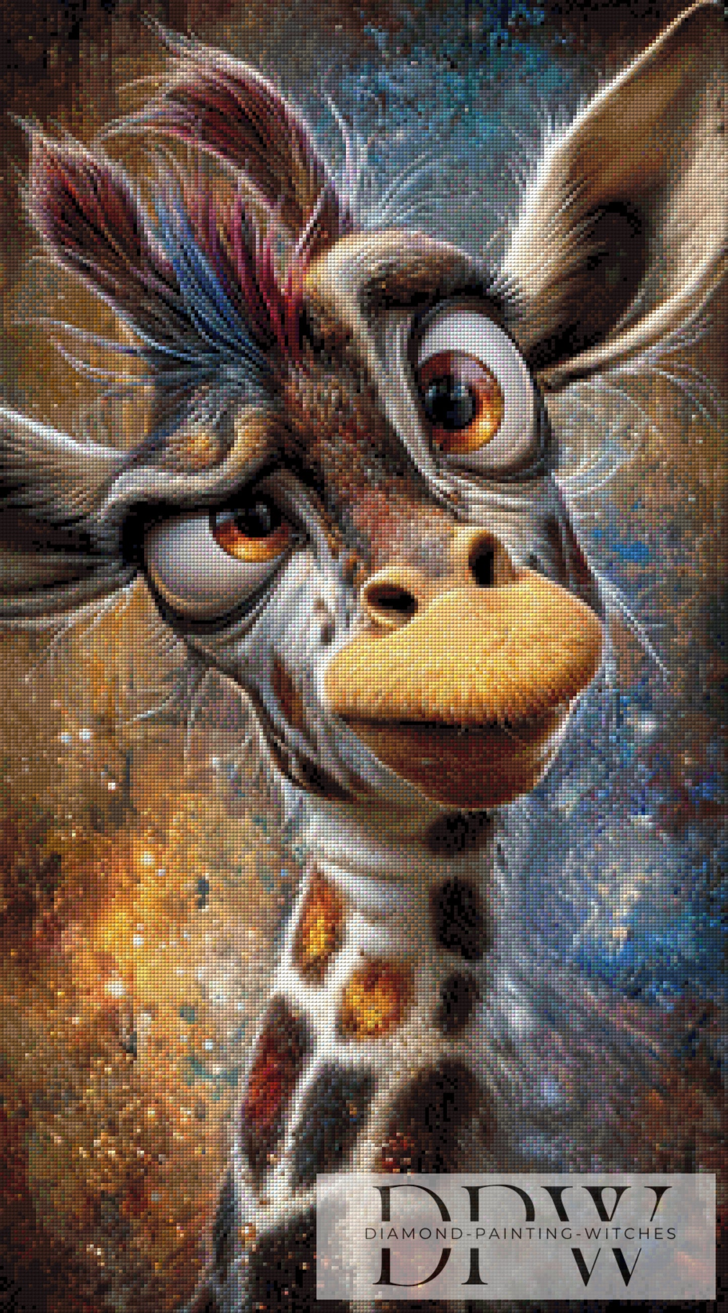 Crazy Giraffe by CreatiVart 50x90cm mit 200 Farben DPW-3226