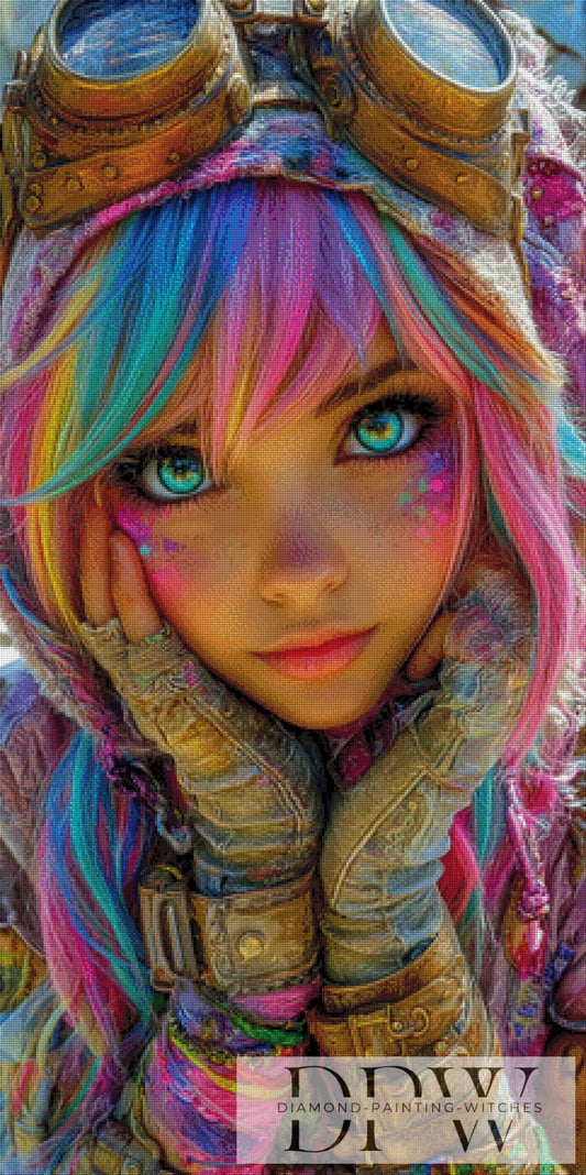 Rainbow Steampunk by CreatiVart 60x120cm mit 370 Farben DPW-3231