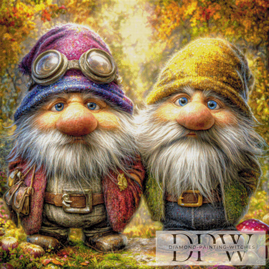 Grumpy und Dopey by CreatiVart 90x90cm mit 340 Farben DPW-3233
