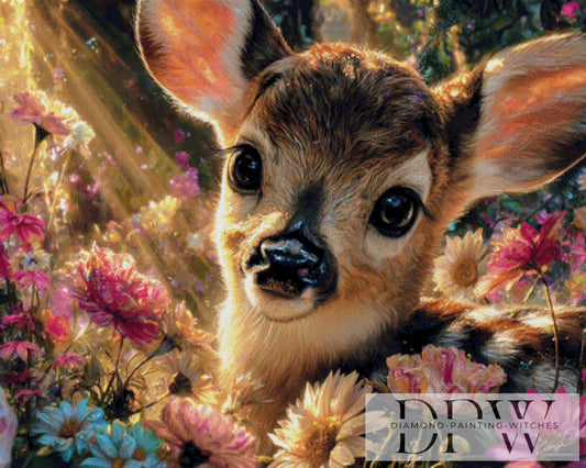 Rehkitz by CreatiVart 100x80cm mit 320 Farben DPW-3242