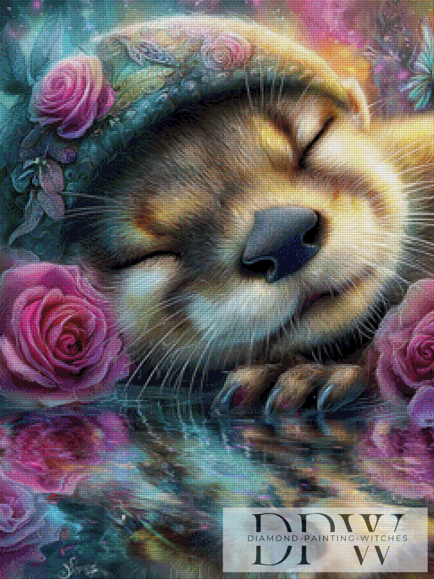 Müdes Otterlein by Elly_A.I. 60x80cm mit 270 Farben DPW-3262