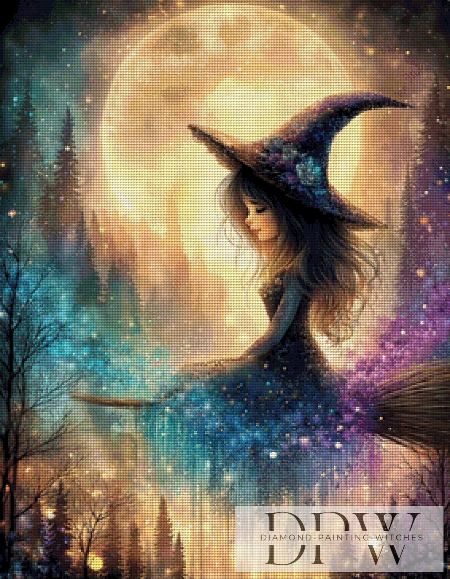 Nachtflug by Sweet_Loco_AI 70x90cm mit 210 Farben DPW-3275