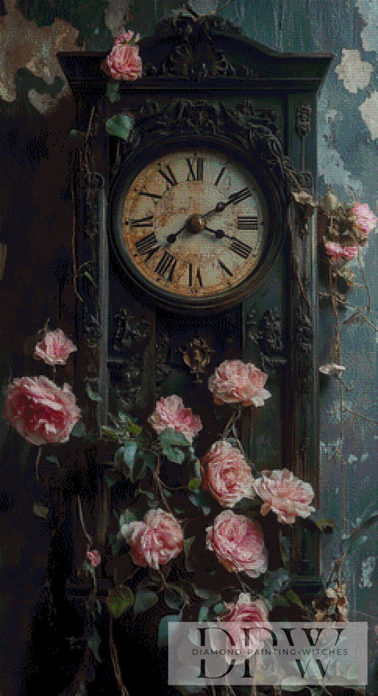 Old Clock by theA.art 60x110cm mit 120 Farben DPW-330
