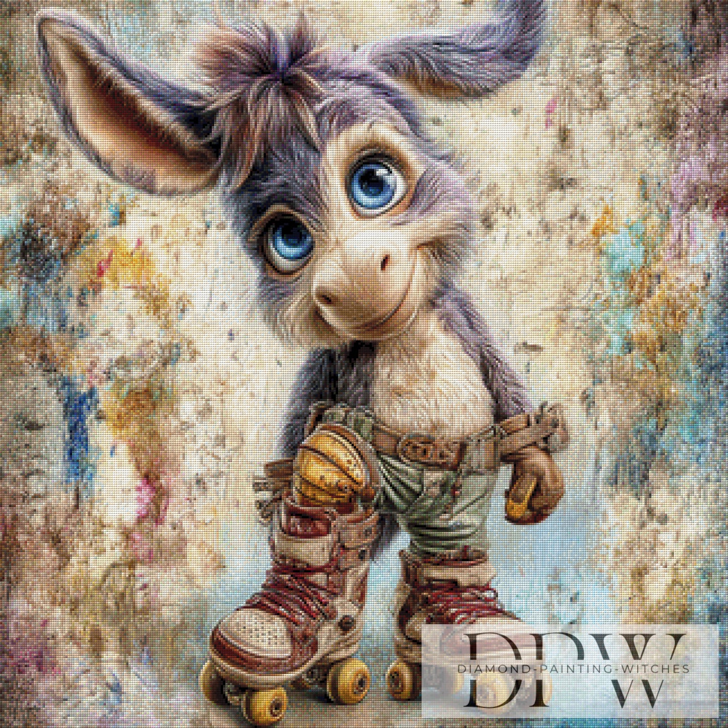 Rollschuh Ede by CreatiVart 80x80cm mit 240 Farben DPW-3312